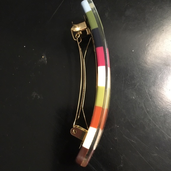 BRAND NEW-Coach Multi-Color Stripe Hair Clips - Picture 8 of 9